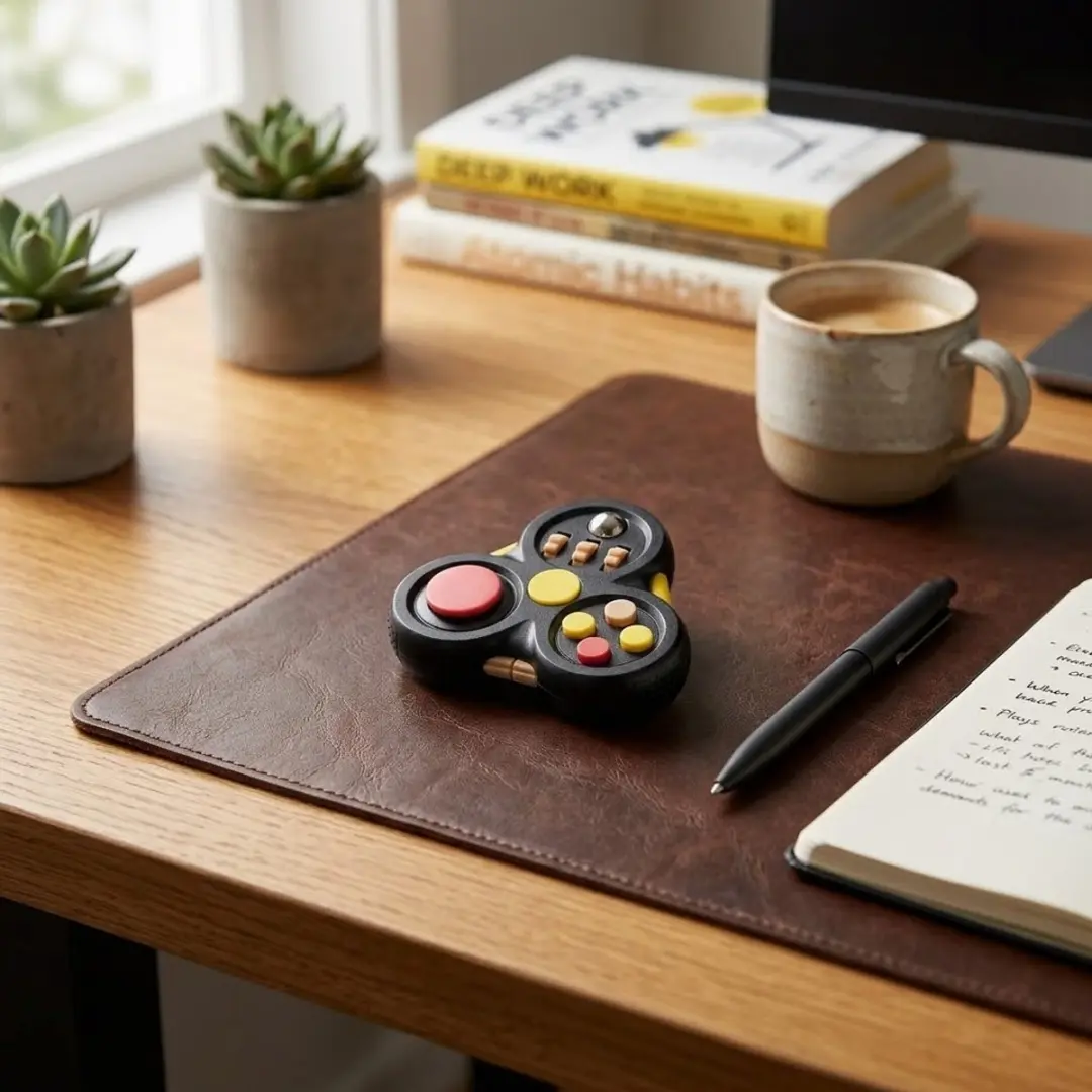 NUVEX Fingertop Spinner Zwart - Anti-stress Speelgoed