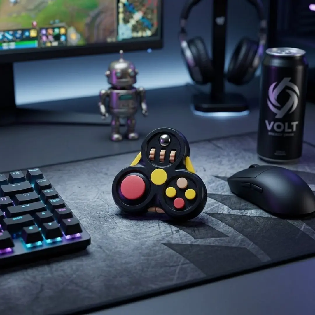 NUVEX Fingertop Spinner Zwart - Anti-stress Speelgoed