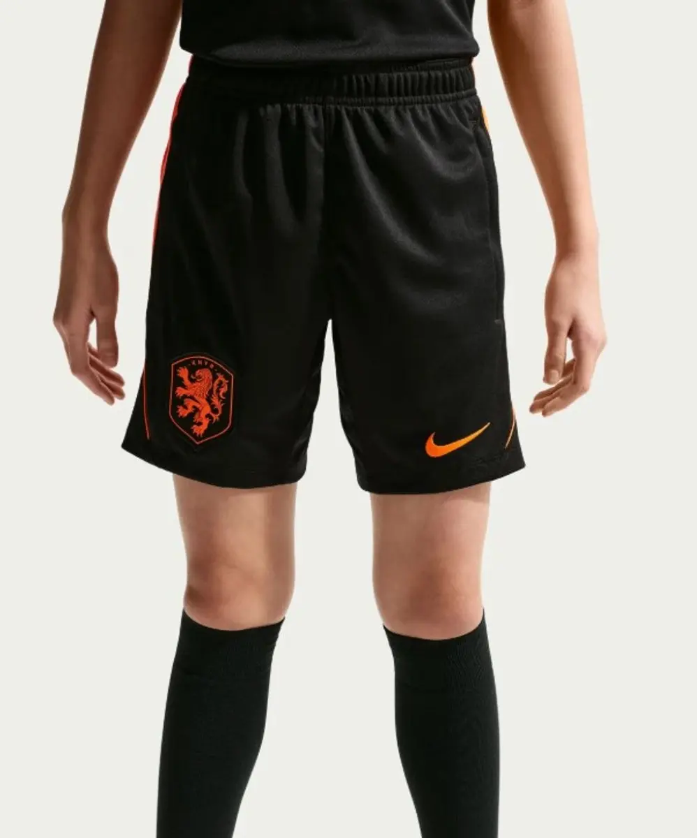 Nike Nederlands Elftal WK2026 Training Short Junior 140 - IB5474-010 - Zwart/ Oranje - afbeelding 6 van 6