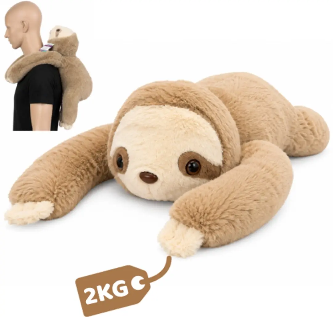 Topknuffels Verzwaringsknuffel Luiaard 60cm 2kg