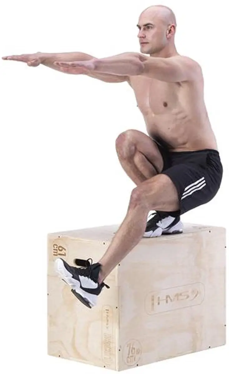 HMS DSC01 Houten Crossfit Box - Verstelbaar - afbeelding 6 van 6