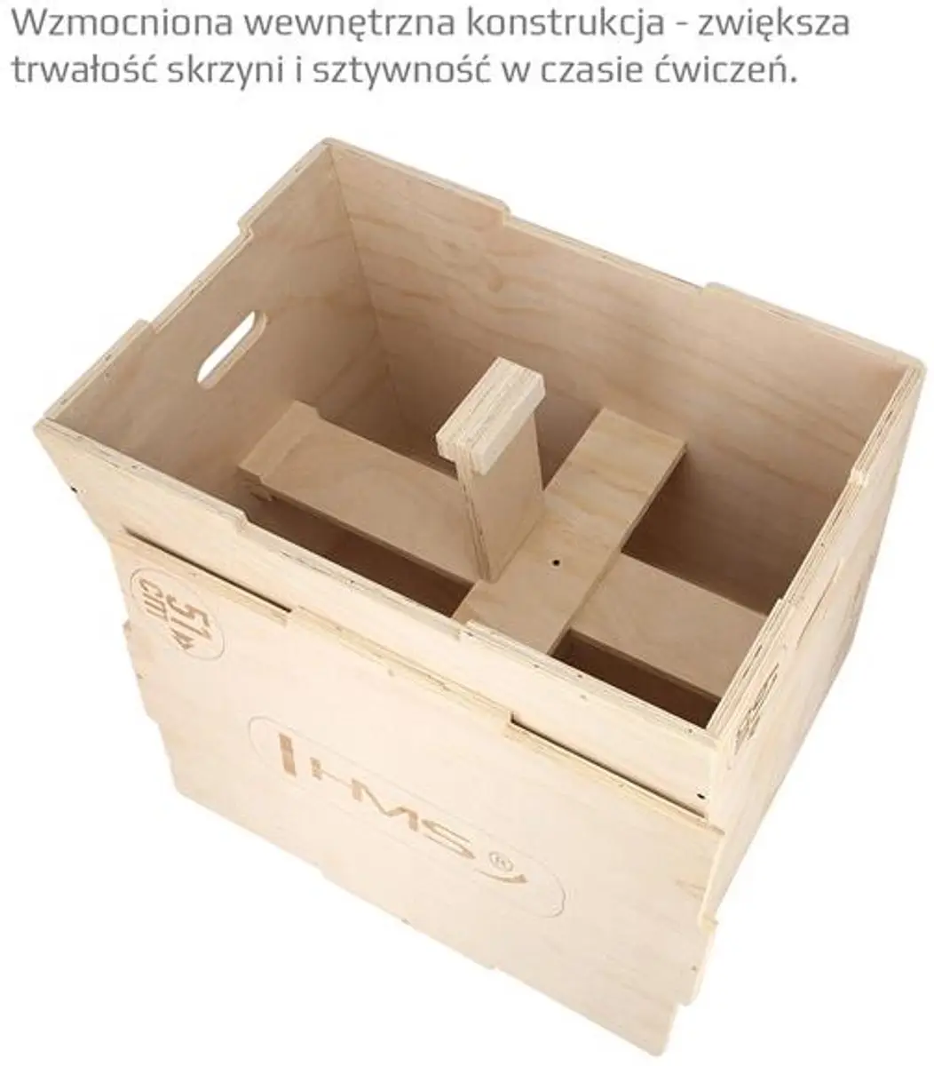 HMS DSC01 Houten Crossfit Box - Verstelbaar
