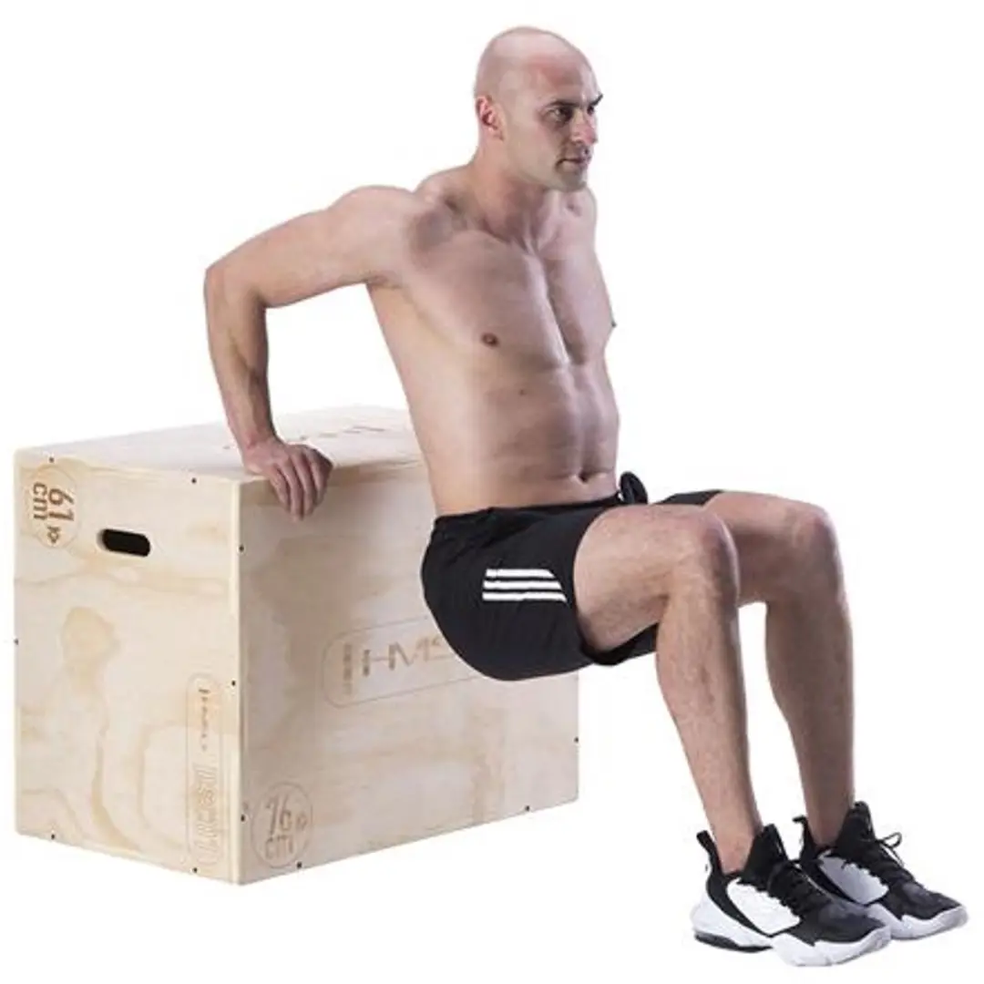 HMS DSC01 Houten Crossfit Box - Verstelbaar