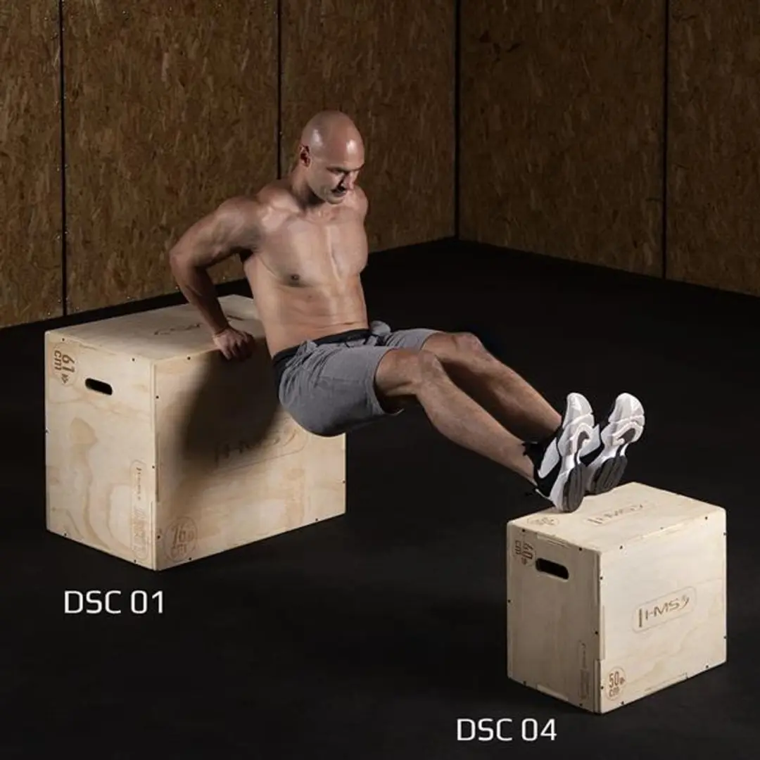 HMS DSC01 Houten Crossfit Box - Verstelbaar