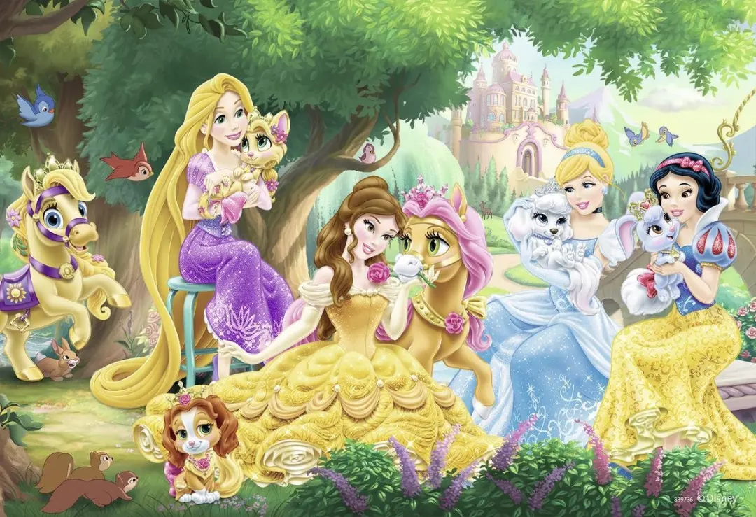 Ravensburger Disney Palace Pets Beste Vrienden Princess - 2 Puzzels 24 Stuks