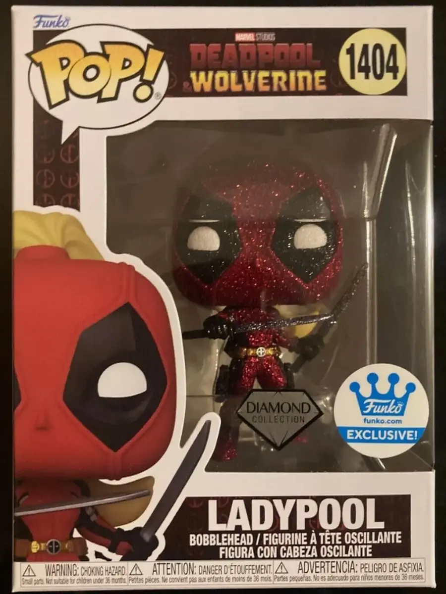 Funko Pop! Marvel Deadpool Lady Deadpool Diamond Glitter Exclusive 1404