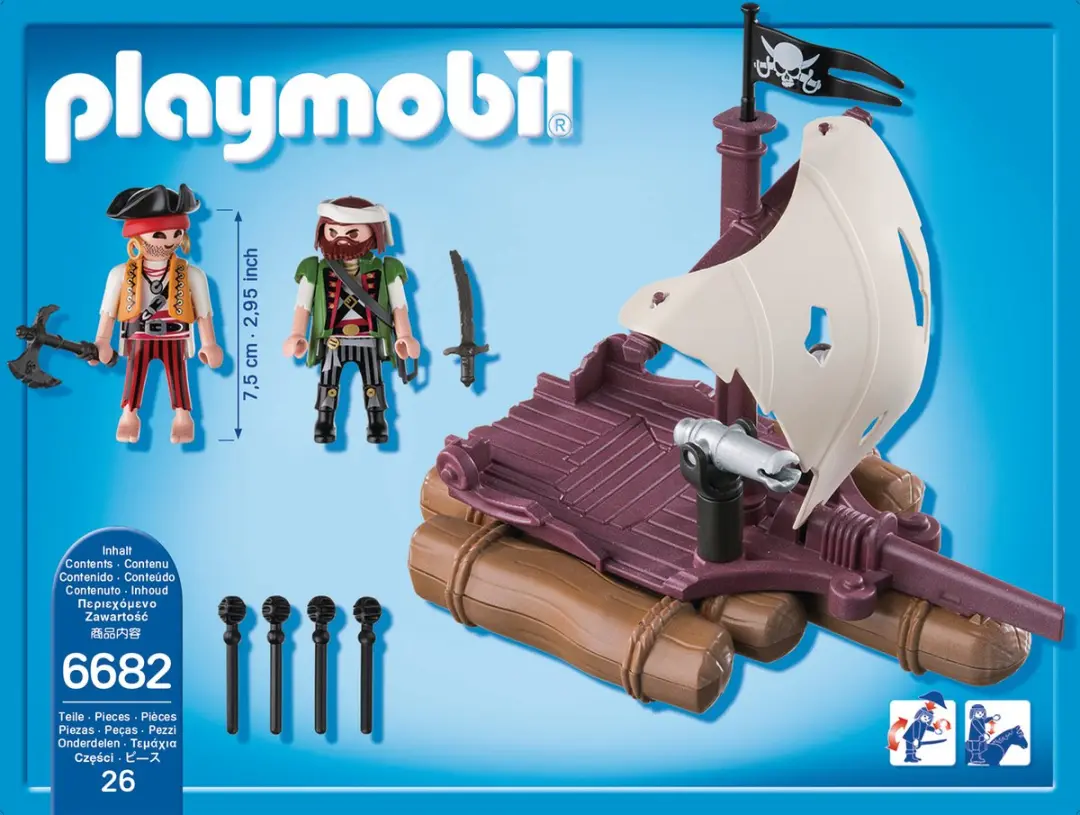 Playmobil Piratenvlot 6682 - Multicolor - afbeelding 6 van 6
