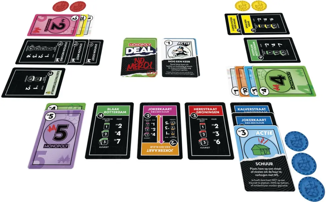 Monopoly Deal No Mercy Kaartspel - Belgische Editie