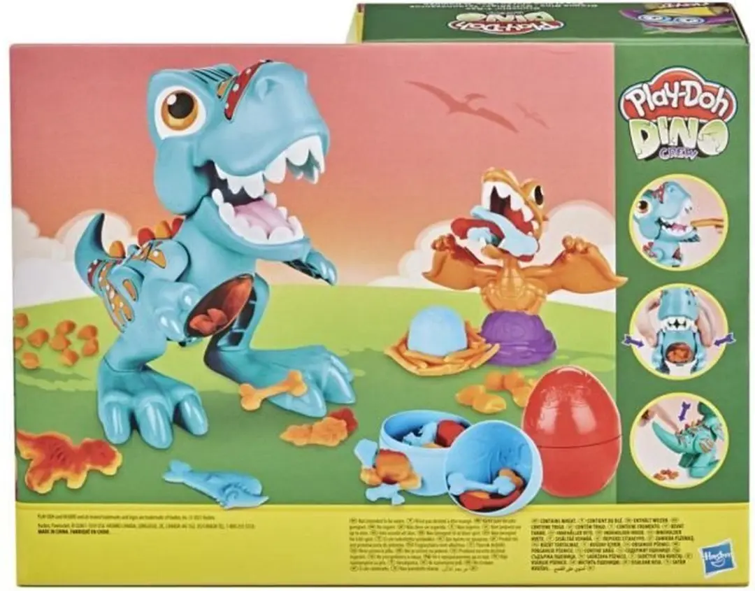 Play-Doh Dino Crew Boetseeklei - 3 Stuks