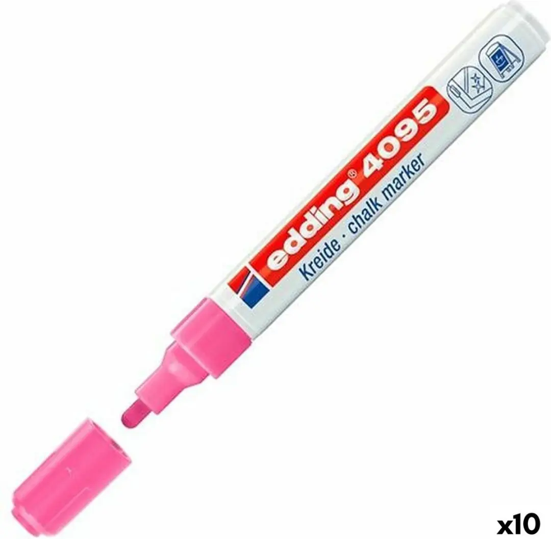 edding 4095 Krijtstift - Roze - 10 Stuks - afbeelding 3 van 4