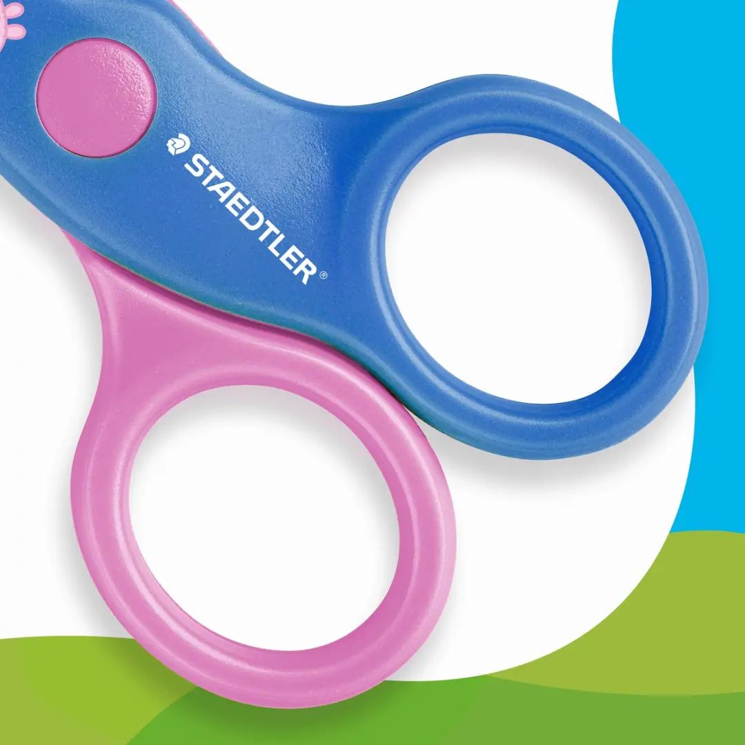 STAEDTLER Peppa Pig Noris Junior Schaar - Rechte knip - Roze/Blauw