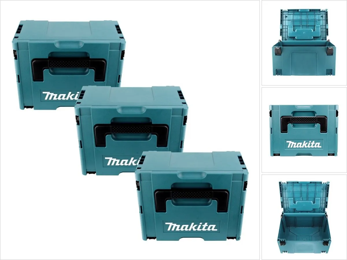 Makita MAKPAC Systeemkoffer Set 3x Maat 3