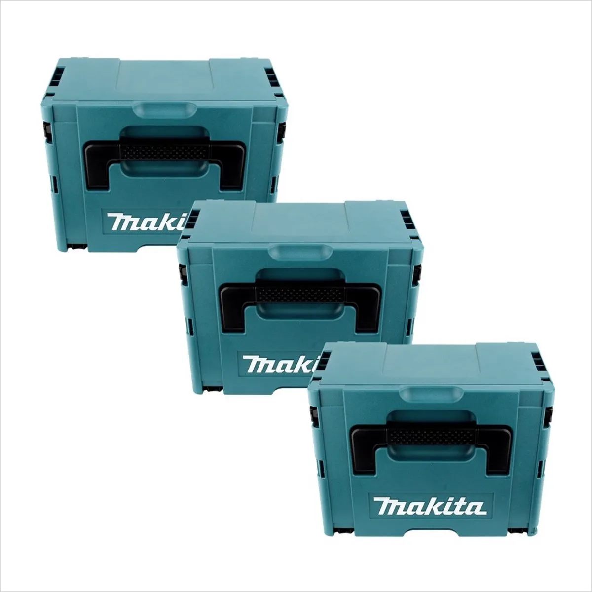 Makita MAKPAC Systeemkoffer Set 3x Maat 3 - Turquoise