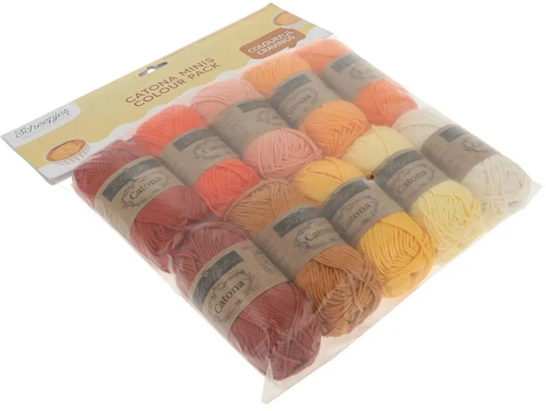Scheepjes Catona Colour Pack 10x25g - Creme Brulée