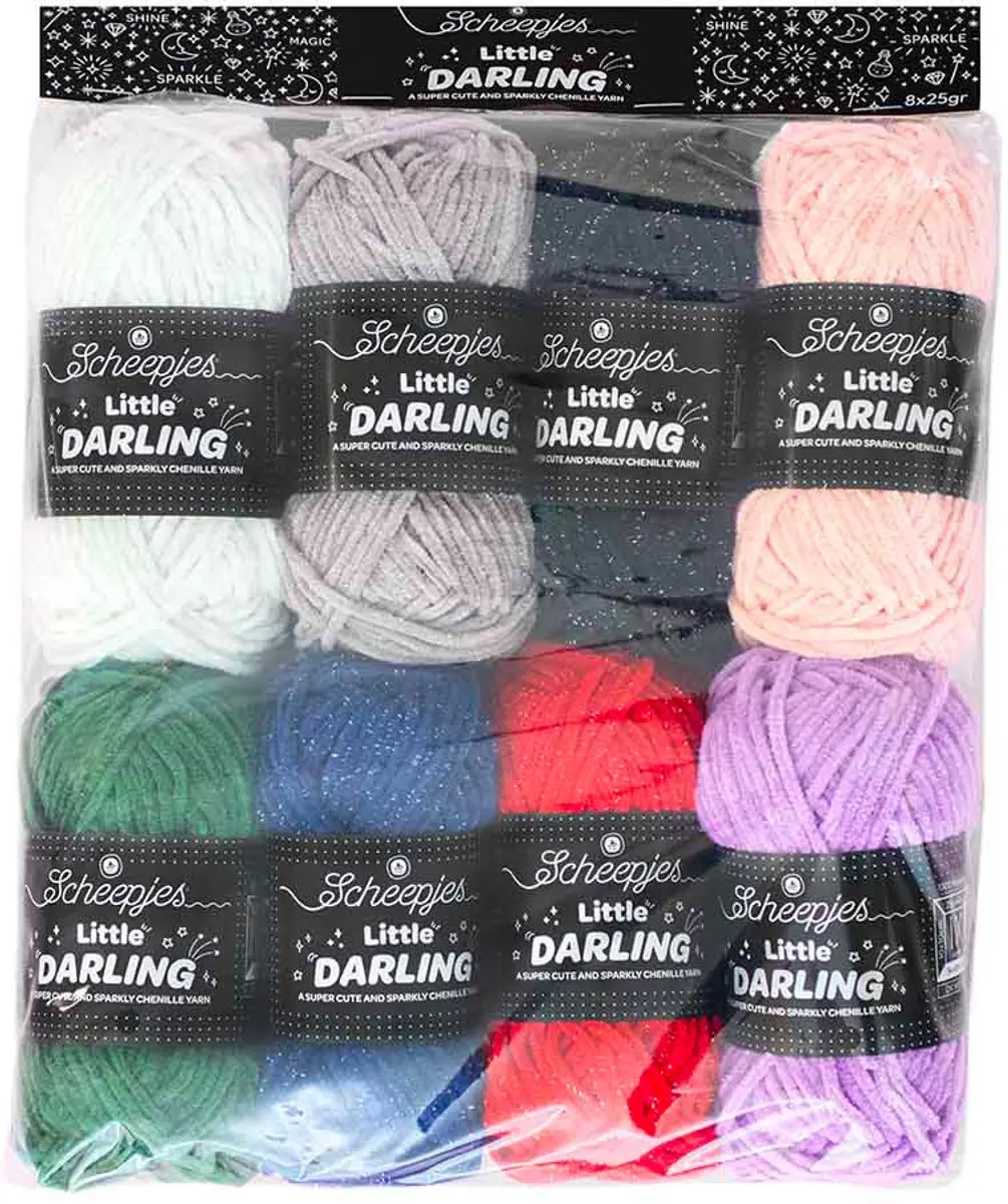 Scheepjes Little Darling Sparkle - 8 Kleuren 200g