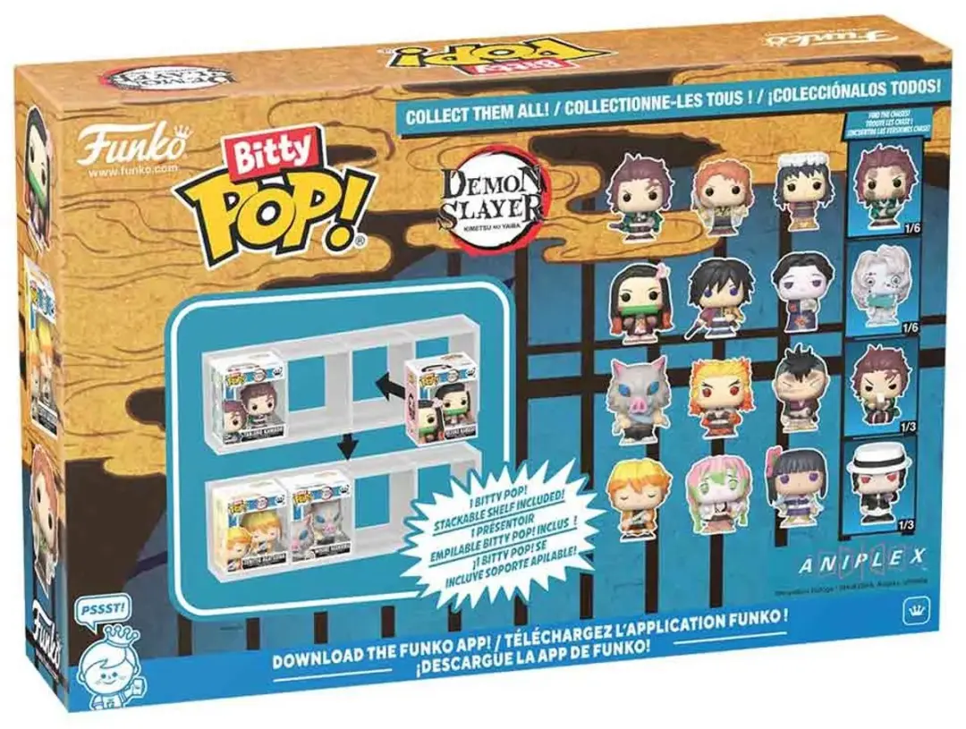 Funko Demon Slayer Bitty POP! Tanjiro 4-Pack - FK86952 - Multicolor - afbeelding 6 van 6