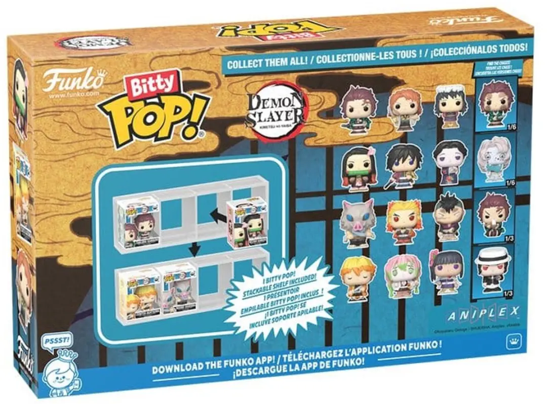 Funko Demon Slayer Bitty POP! Tanjiro 4-Pack - FK86952 - Multicolor
