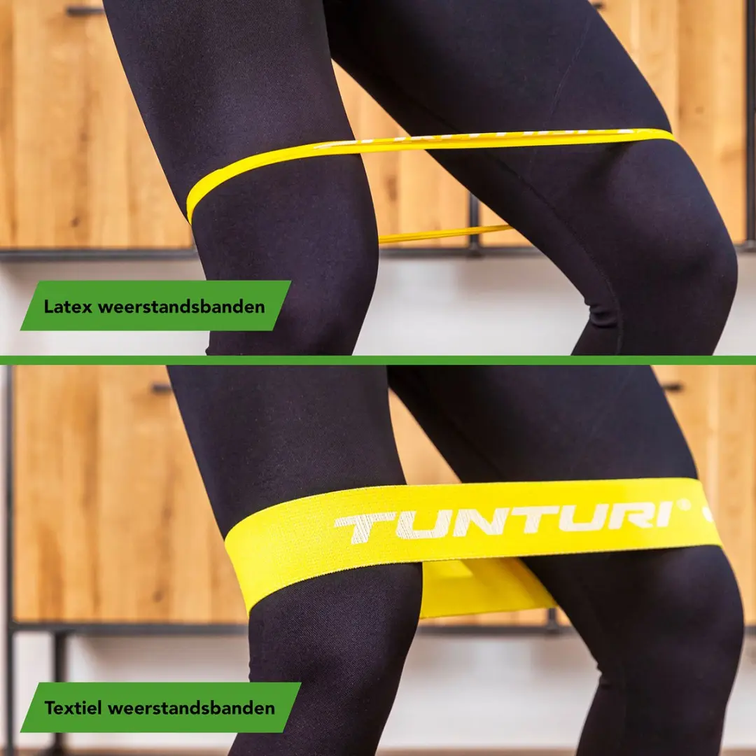 Tunturi Weerstandsband Textiel Medium Groen