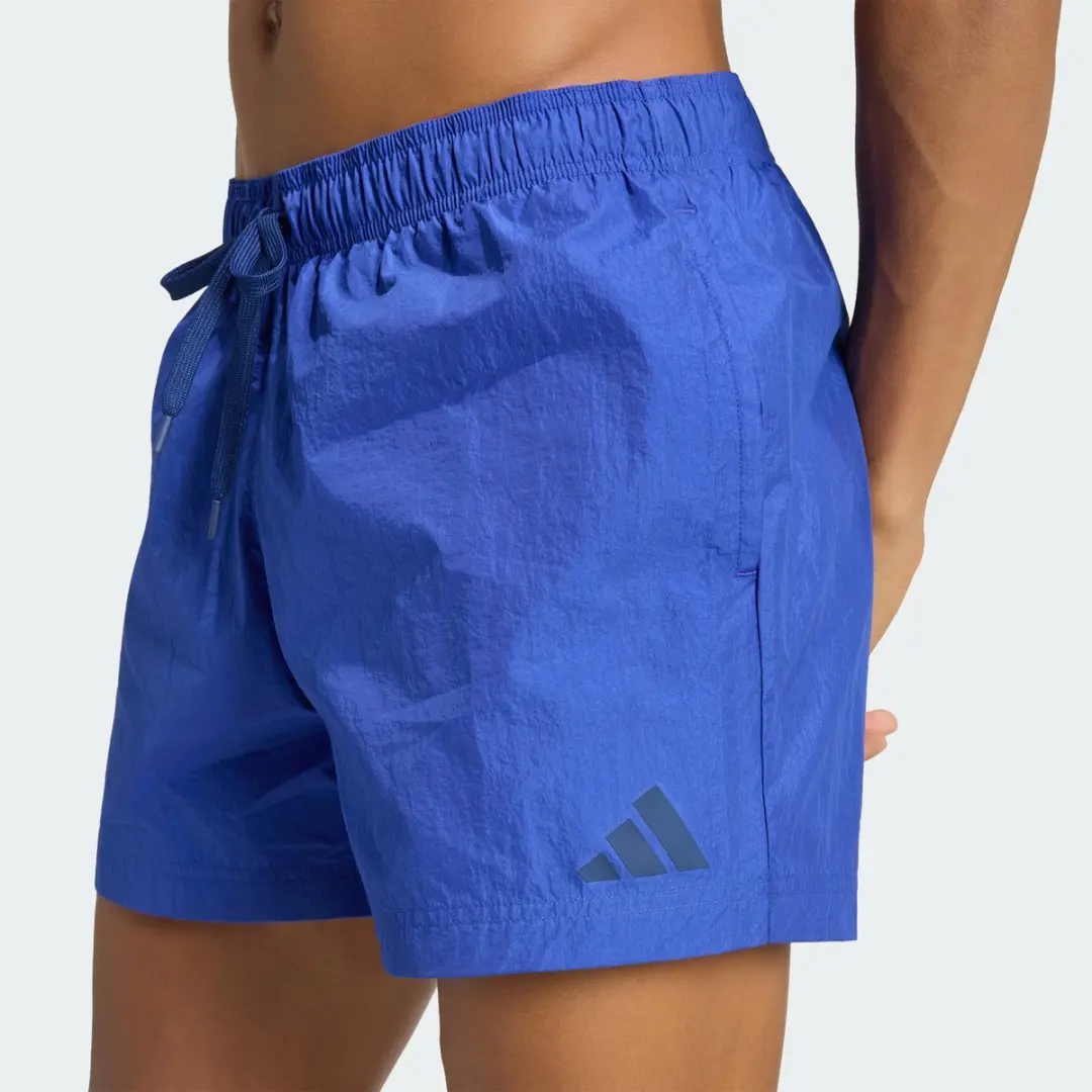 adidas Sportswear Crinkle Nylon Zwemshort 5-Inch KV5144 - Blauw