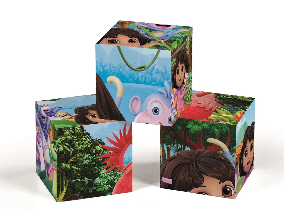 Clementoni Dora The Explorer 12 Blokken Puzzel - Multikleur - afbeelding 3 van 6