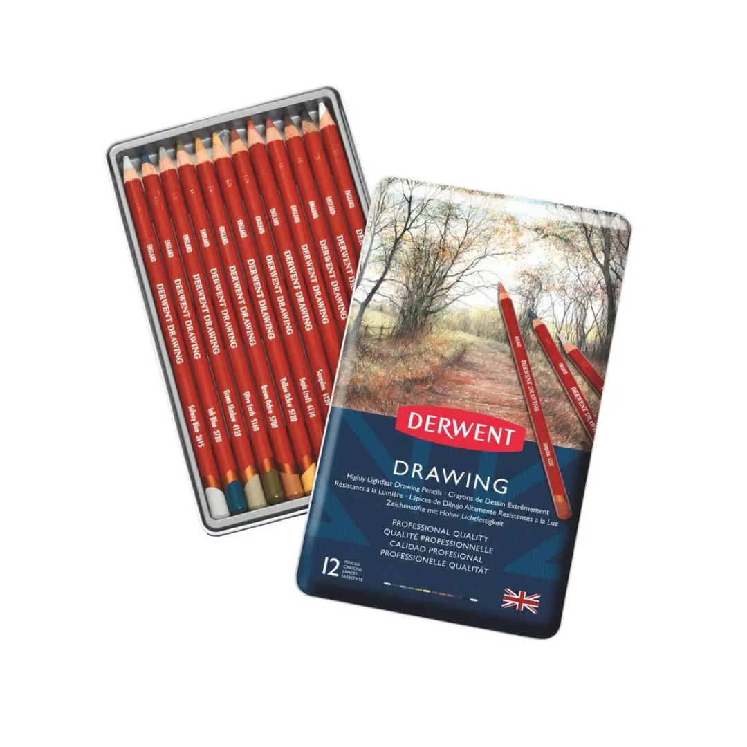 Derwent Drawing Tekenpotloden 12 Stuks - Multi