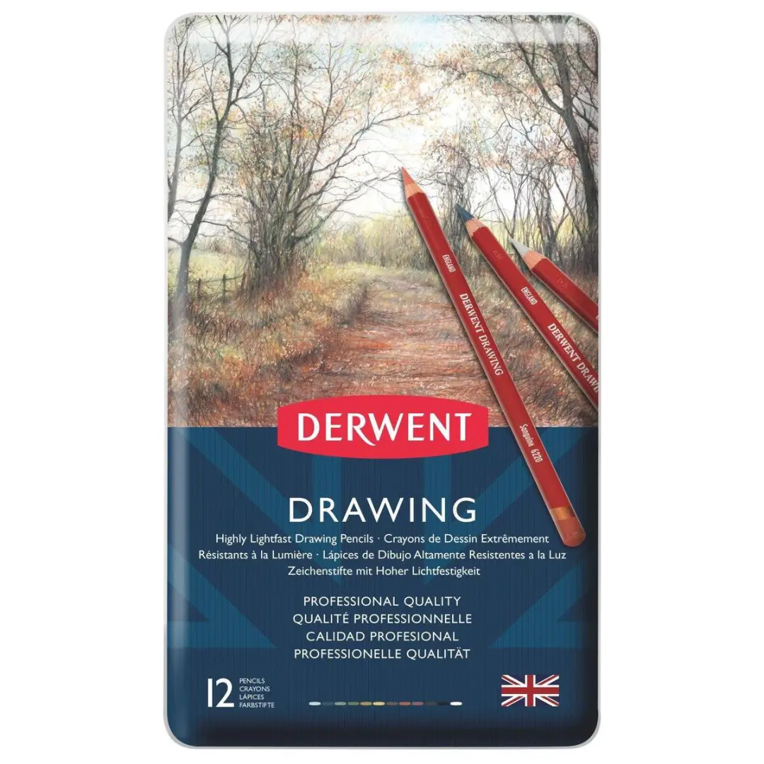 Derwent Drawing Tekenpotloden 12 Stuks - Multi