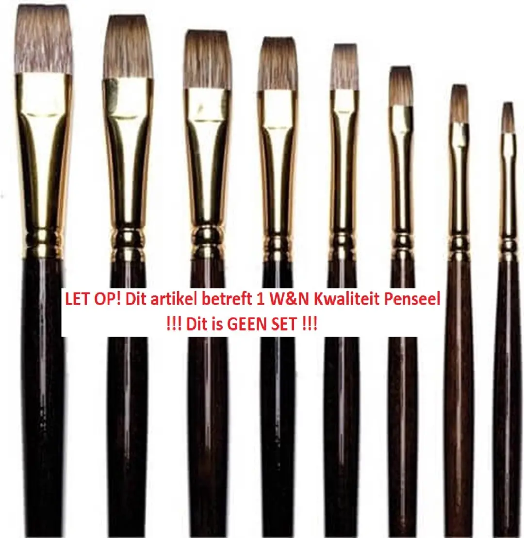 Winsor & Newton Monarch Olieverf Penseel Plat 10