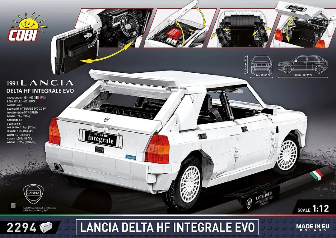 Cobi 24356 Lancia Delta HF Integrale Evo - 2294 Stukken - Meerkleurig