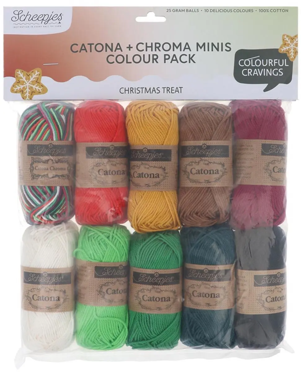 Scheepjes Catona Chroma Colour Pack 10x25g