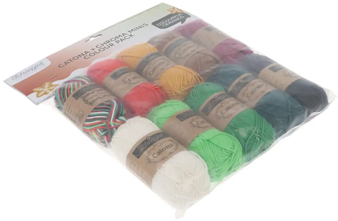 Scheepjes Catona Chroma Colour Pack 10x25g - Christmas Treat