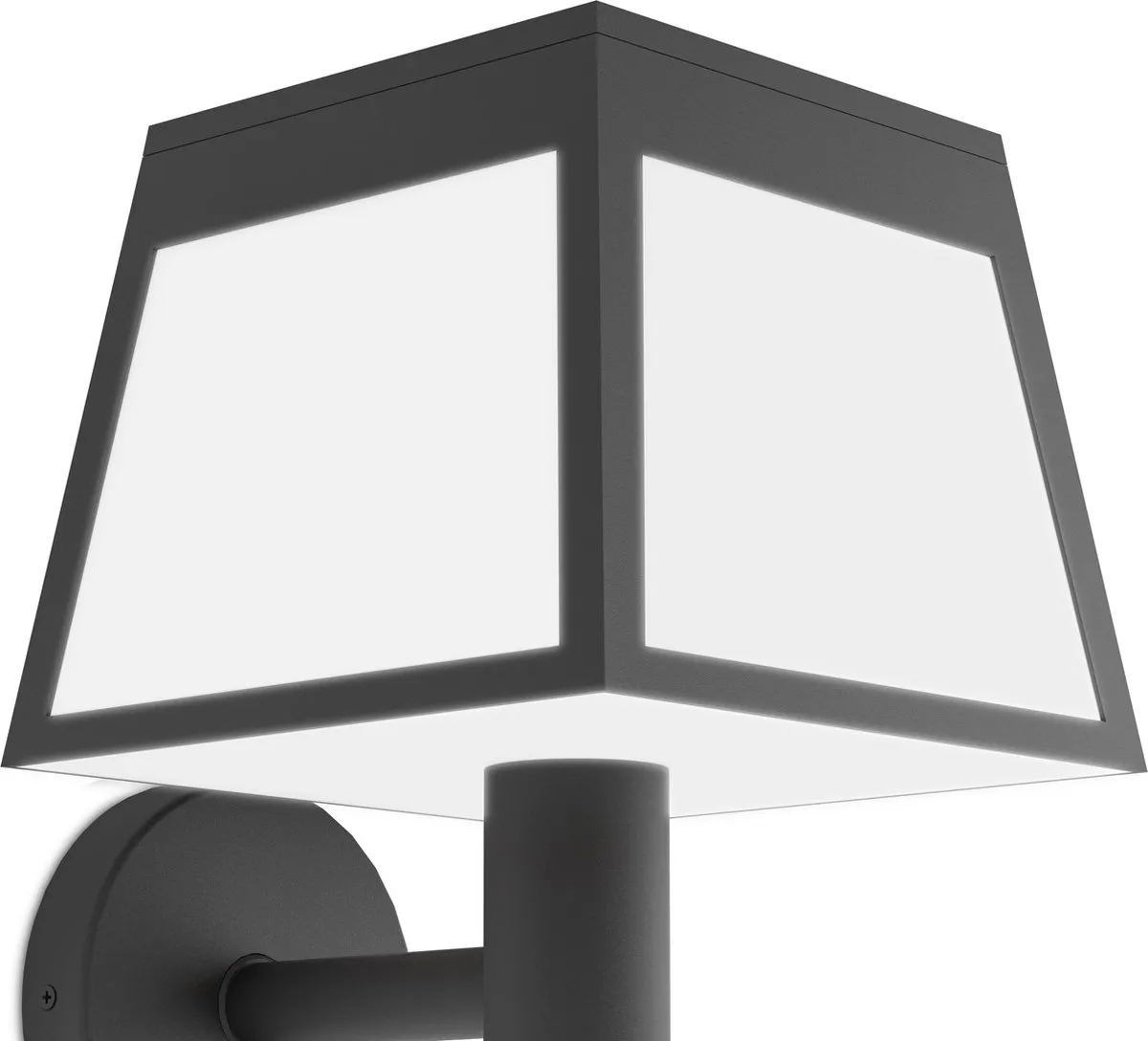 Eglo Altilia Solar Wandlamp Buiten - 20cm - Zwart/Wit
