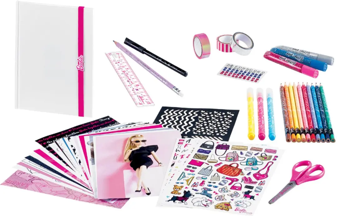 Maped Barbie Scrapbookset - 55 Accessoires - Multi - afbeelding 3 van 4