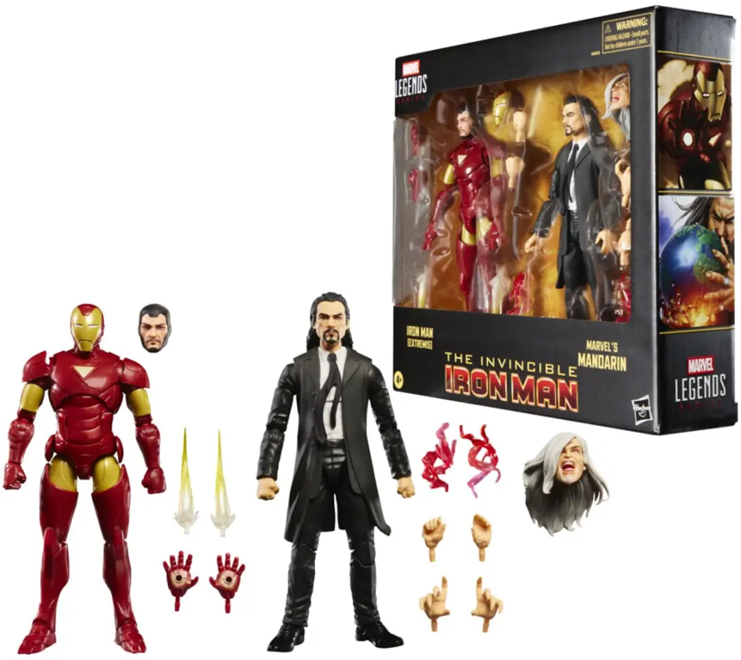 Marvel Legends Series Iron Man Extremis & Mandarin Actiefiguren 15cm