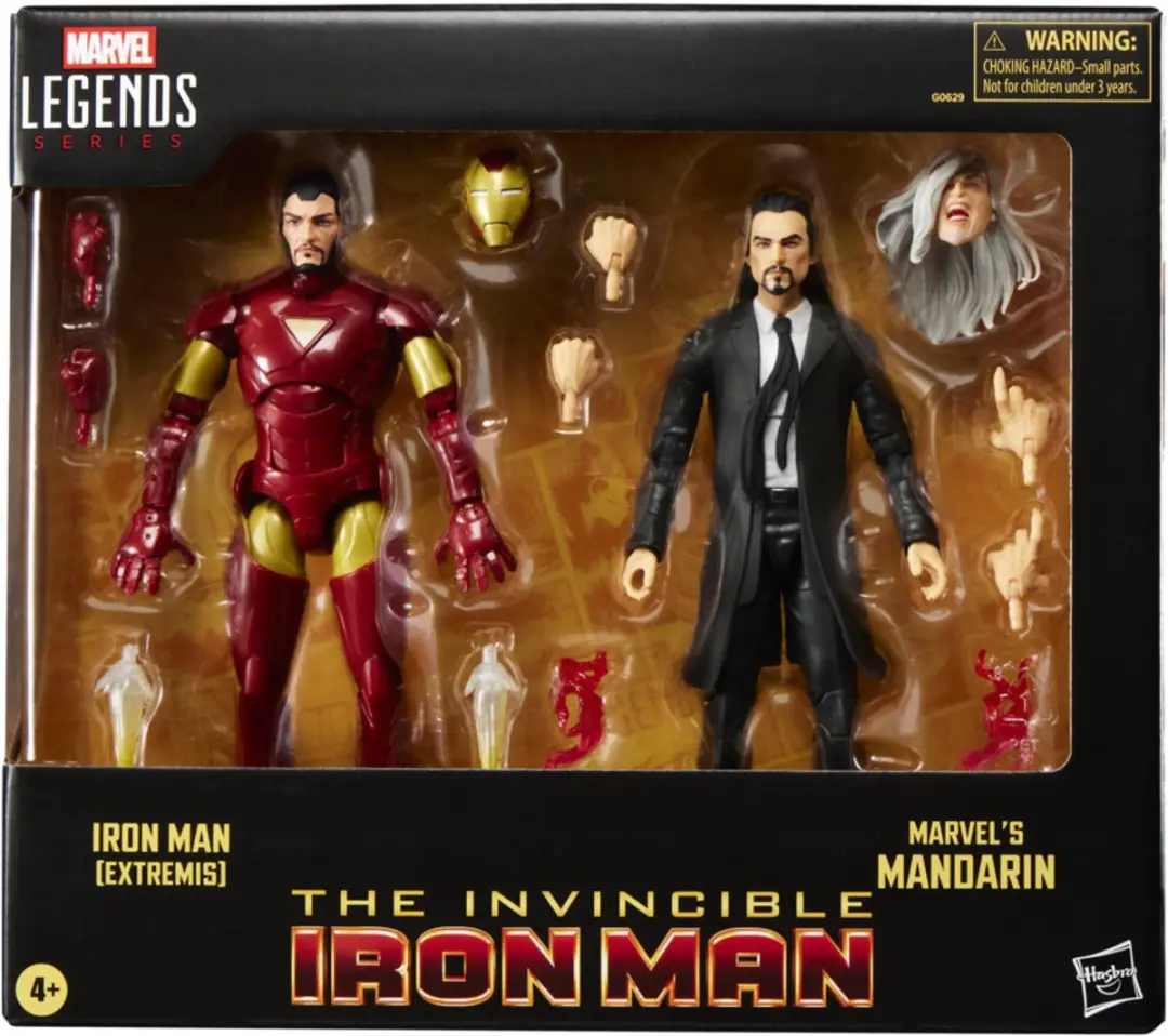 Marvel Legends Series Iron Man Extremis & Mandarin Actiefiguren 15cm - Multicolor