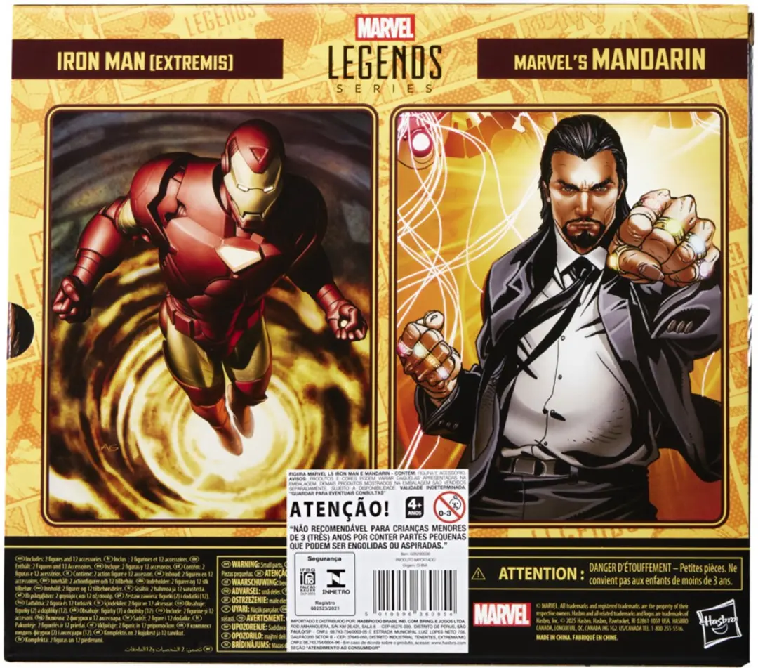 Marvel Legends Series Iron Man Extremis & Mandarin Actiefiguren 15cm - Multicolor