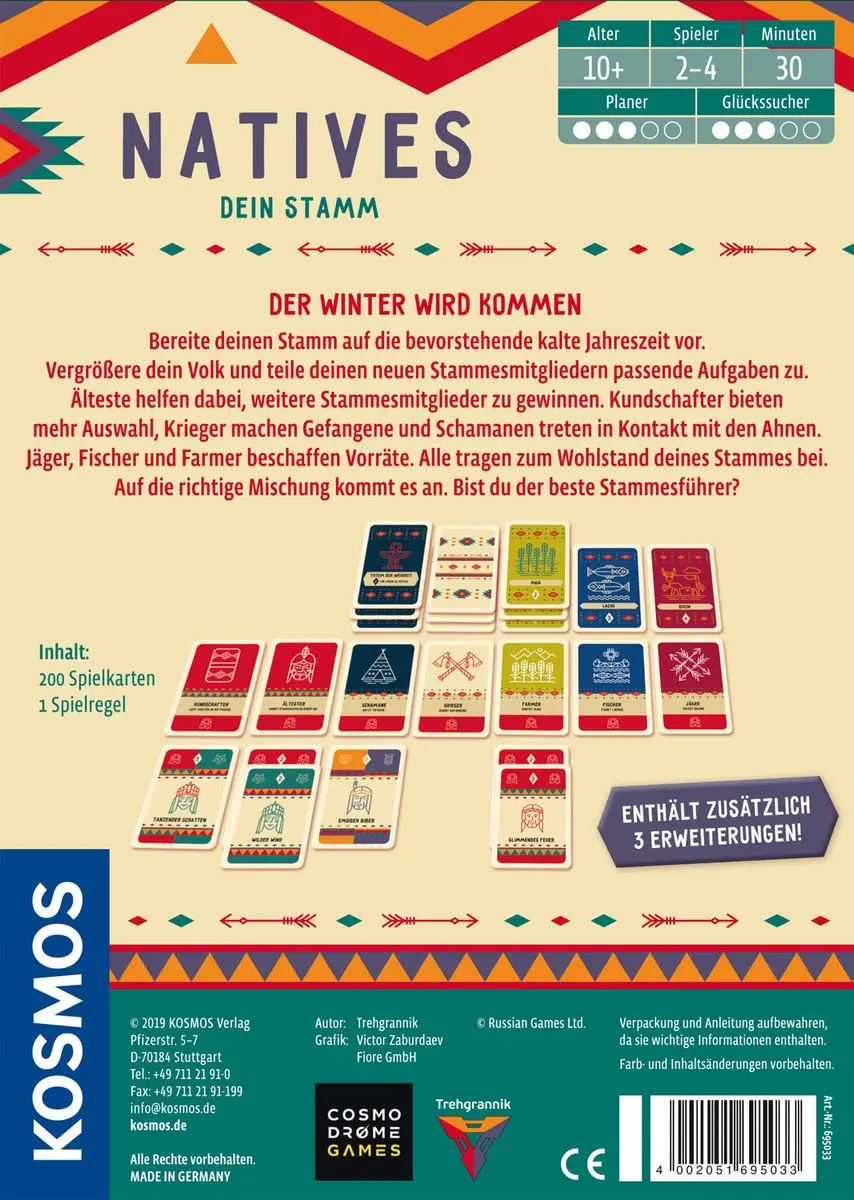 Kosmos Natives Dein Stamm - 2-4 Spelers
