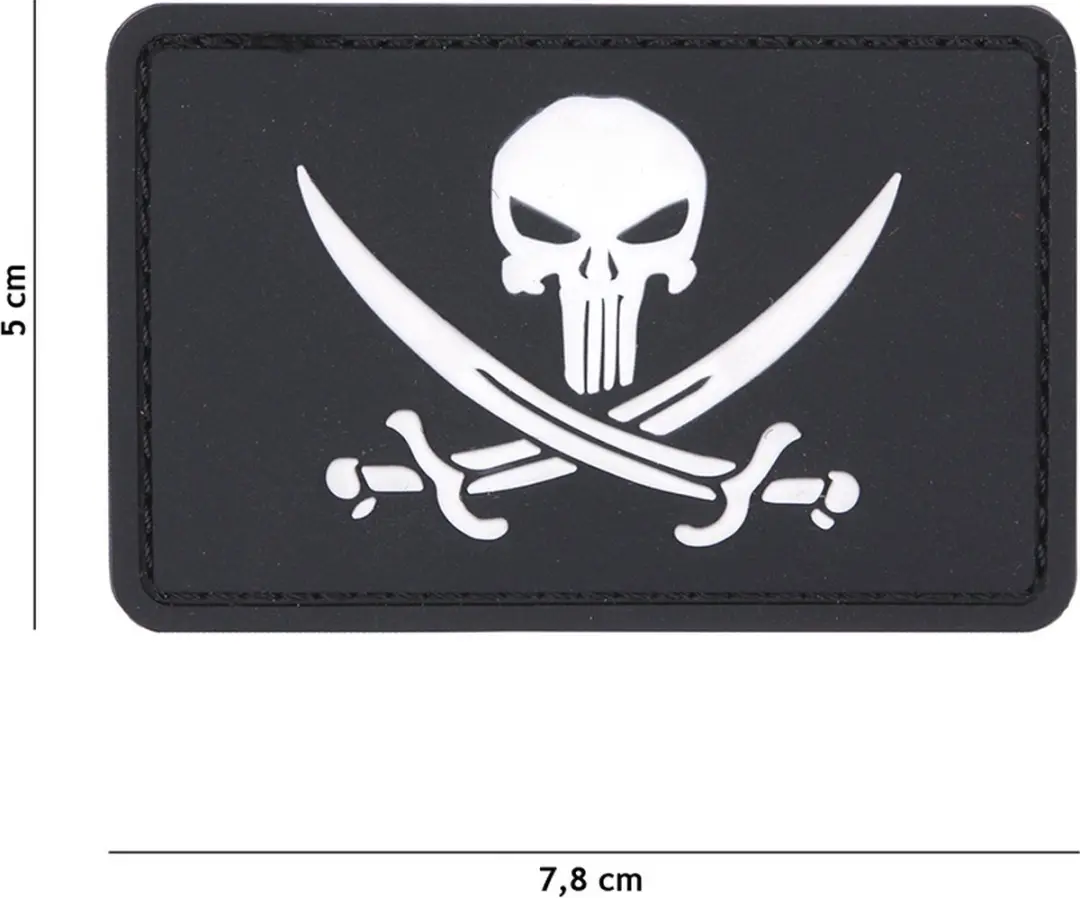 101 inc Embleem 3D Punisher Pirate