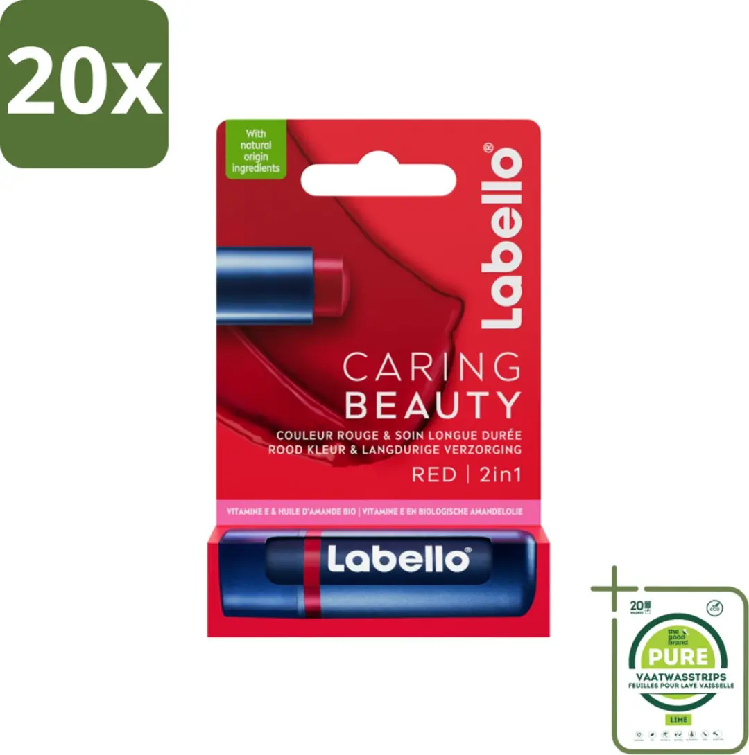 Labello Caring Beauty Red Lippenbalsem 5,5ml