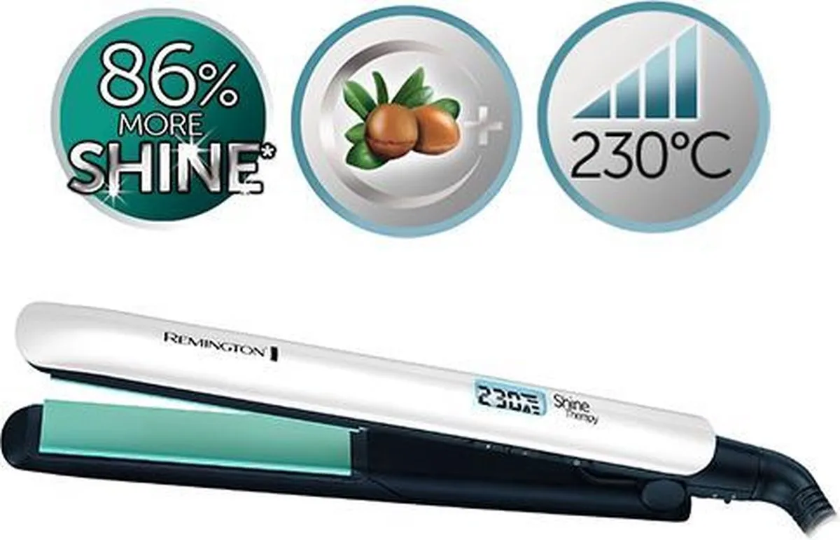 Remington Shine Therapy S8500 Stijltang - 9 standen - Lichtgroen - afbeelding 6 van 6