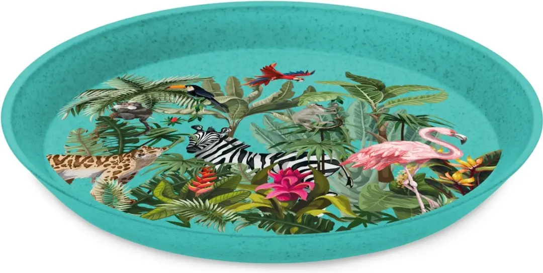 Koziol Jungle Bio Circulair Bord - 20.5cm - Blauw