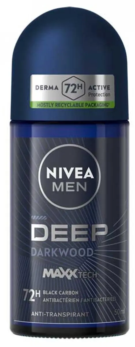 NIVEA Men Deep Darkwood Anti-Transpirant Roll-On 50ml