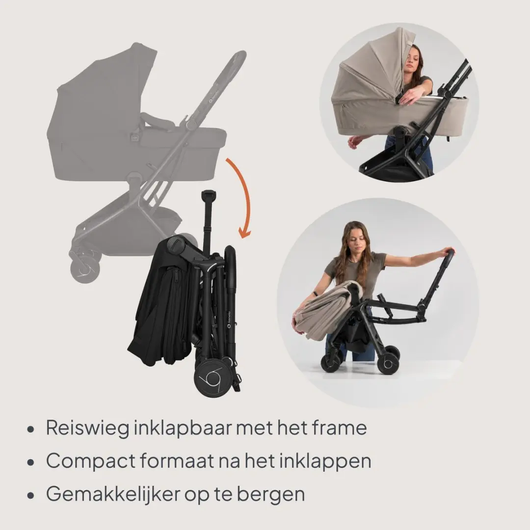 Lionelo Sia Flex Buggy 2in1 Kinderwagen - 6,1 kg - Zwart