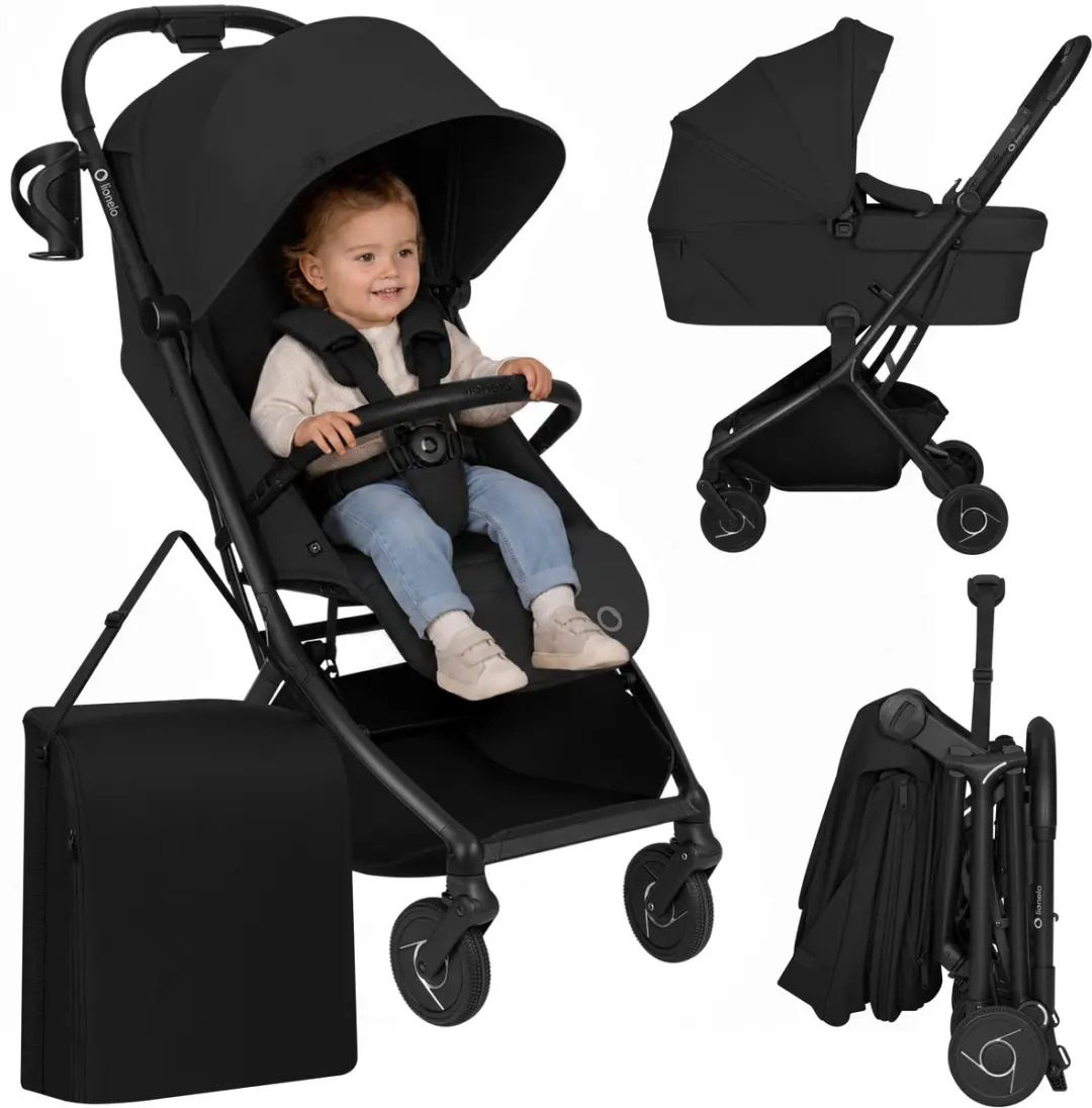 Lionelo Sia Flex Buggy 2in1 Kinderwagen - 6,1 kg - Zwart