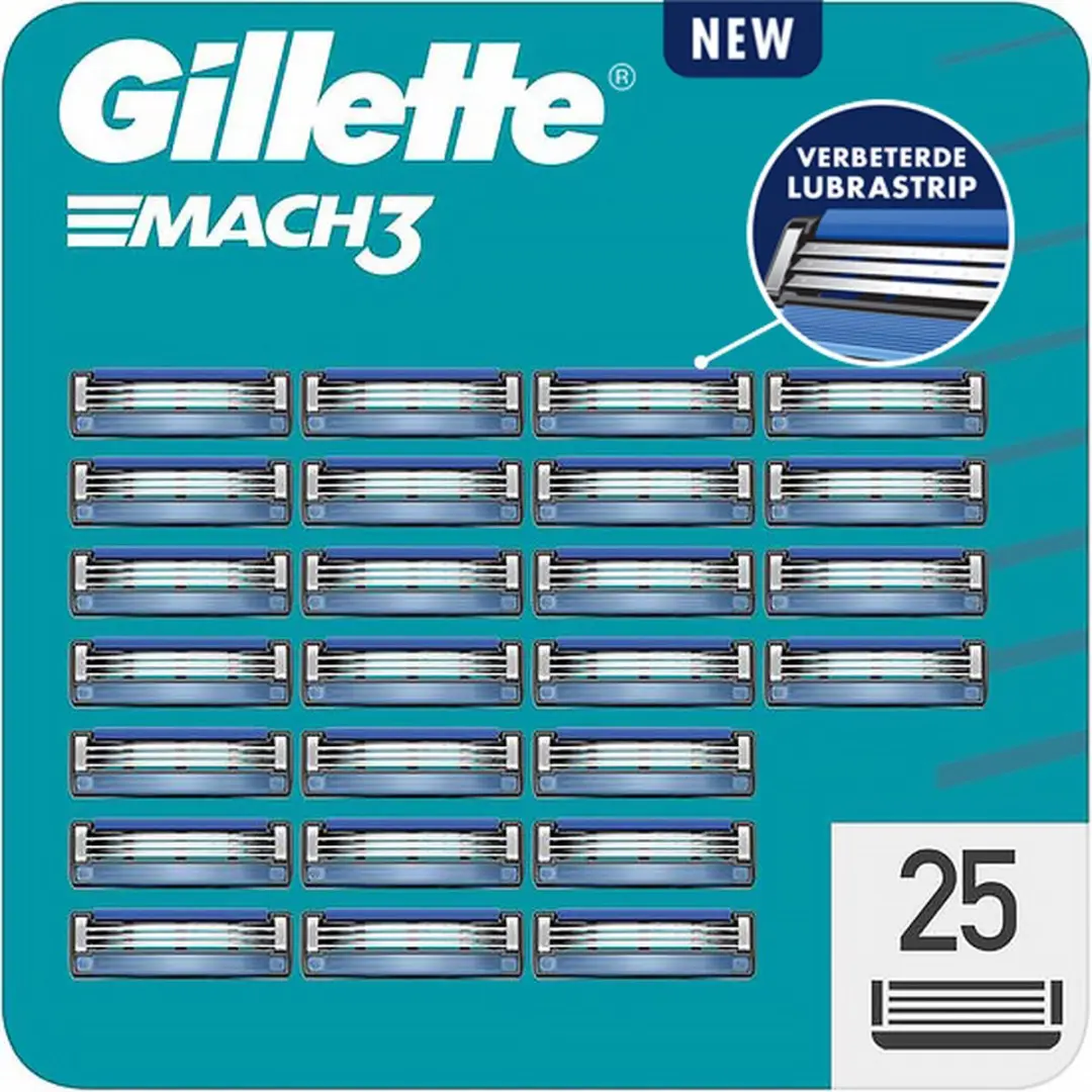 Gillette Mach 3 Scheermesjes 25 Stuks
