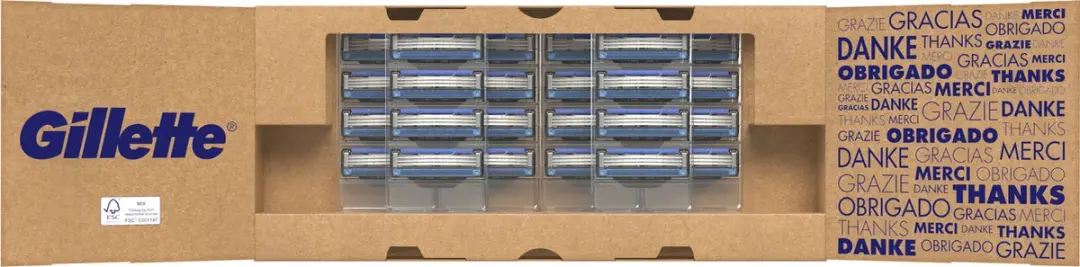 Gillette Mach 3 Scheermesjes 25 Stuks - Zwart