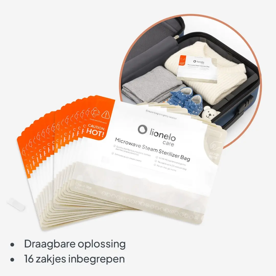 Lionelo Thermbag Magnetron-Sterilisatiezakjes 16 Stuks - BPA-vrij - afbeelding 6 van 6