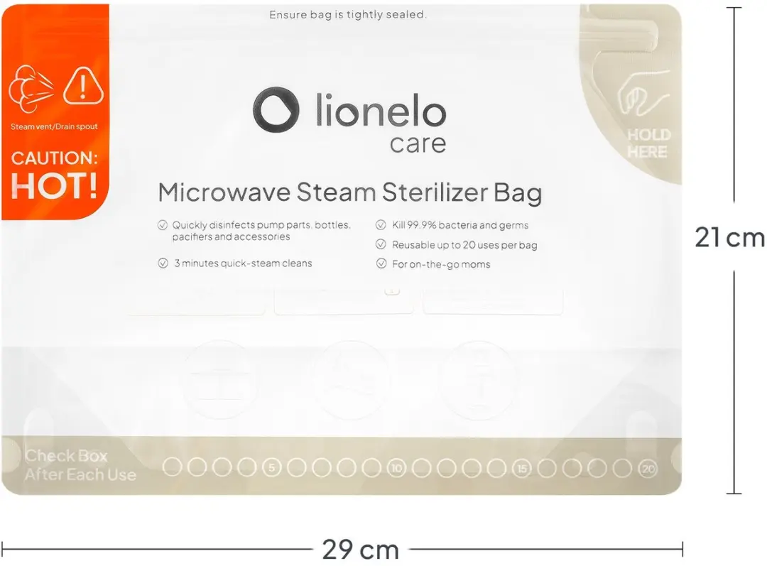 Lionelo Thermbag Magnetron-Sterilisatiezakjes 16 Stuks - BPA-vrij