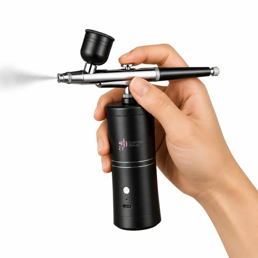 Guardian Beauty Haarverdikkingsstarterset - 22g Bruine Fibers - Airbrushset