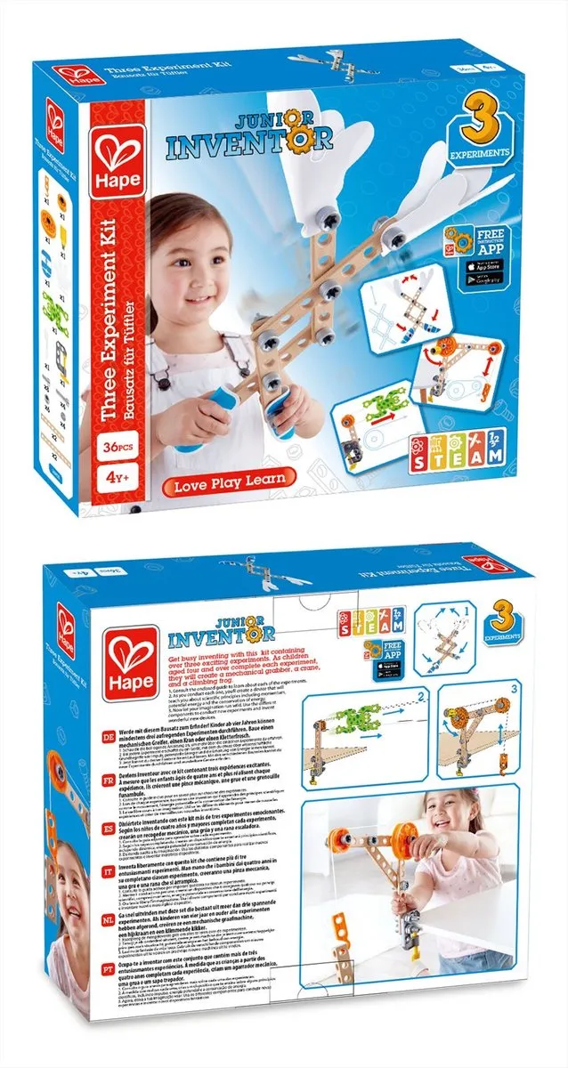 Hape E3030 Bouwsysteem - 37-delig - Veelkleurig
