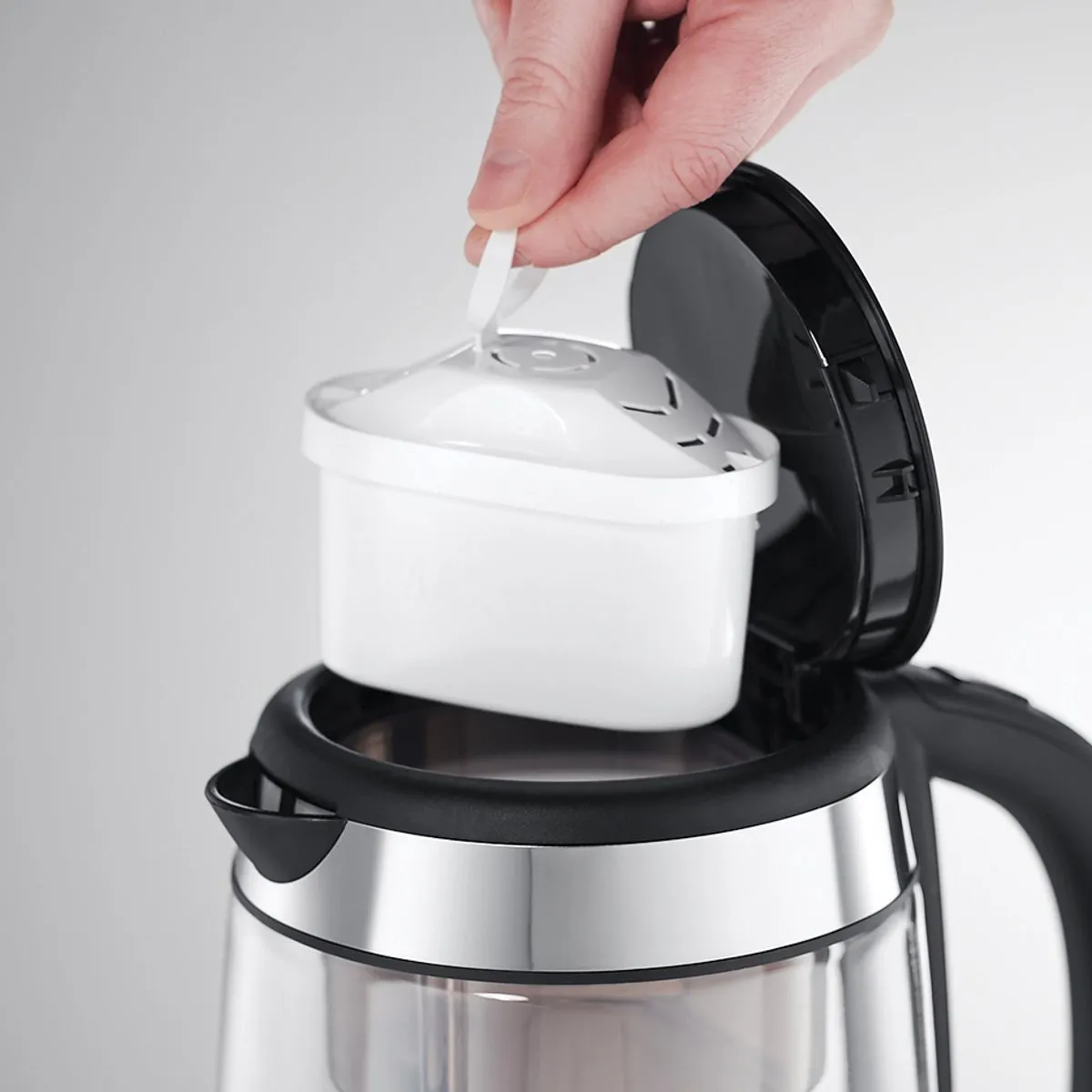 Russell Hobbs Clarity BRITA Waterkoker 2200W 1L - RVS/Transparant